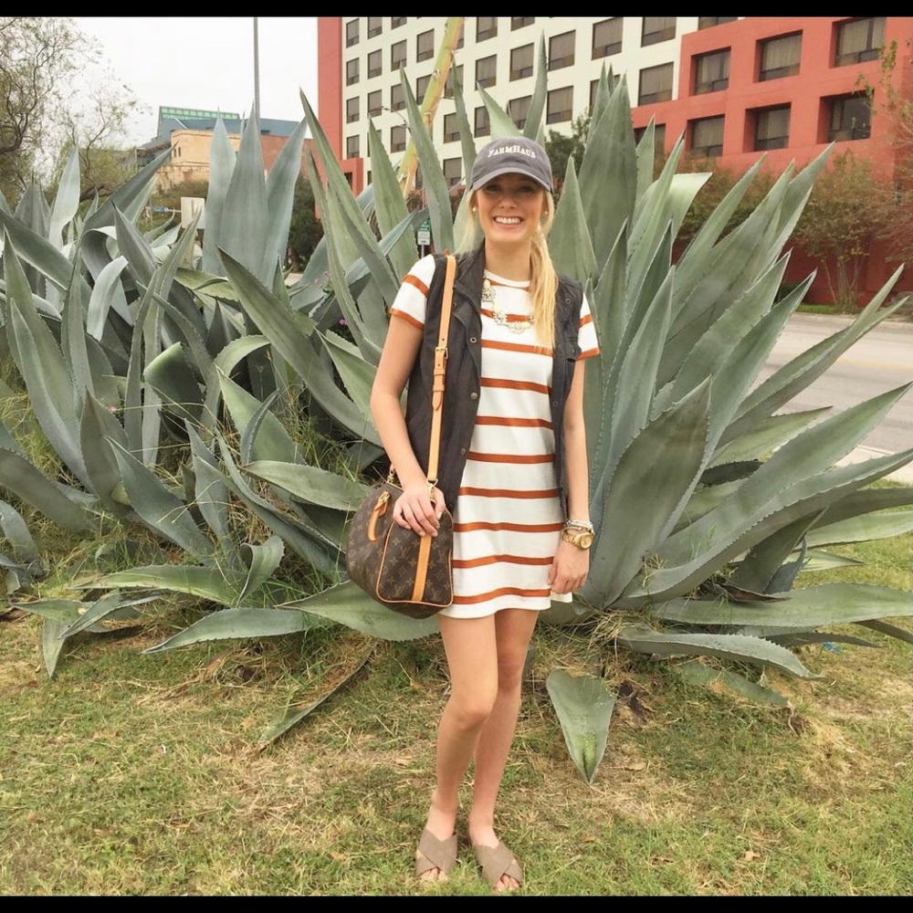 Striped t shirt dress